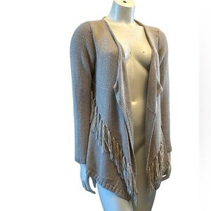 Together Knit Boho Fringe Cardigan Sweater